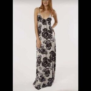 Anderson Halter Maxi Dress in Grey Rose